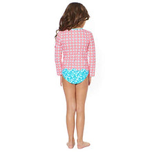 
                        
                          將圖片載入圖庫檢視器 Tommy Bahama Girls' Long Sleeve 2-Piece Rashguard Swimsuit Bathing Suit
                        
                      