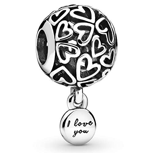 Pandora Jewelry Openwork Love Hearts Sterling Silver Charm - JOY2ESpree