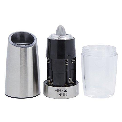 Electric Gravity Pepper Grinder or Salt Mill with Adjustable Coarseness . - JOY2ESpree