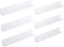 
                        
                          गैलरी व्यूवर में इमेज लोड करें, NIUBEE Black Vinyl Record Shelf Wall Mount 6 Pack - JOY2ESpree
                        
                      