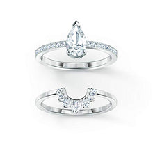 
                        
                          Muat gambar ke penampil Galeri, SWAROVSKI Women's Attract Ring Collection, Rhodium Finish, Clear Crystals - JOY2ESpree
                        
                      