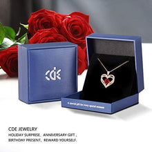 
                        
                          Cargar imagen en el visor de la galería, CDE Forever Love Heart Women Necklace 925 Sterling Silver Rose Gold Plated Birthstone Pendant Necklaces for Women - JOY2ESpree
                        
                      