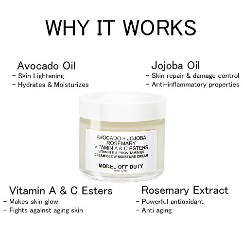 Model off Duty Beauty Dream Glow Moisture Cream | Anti Aging Face Cream