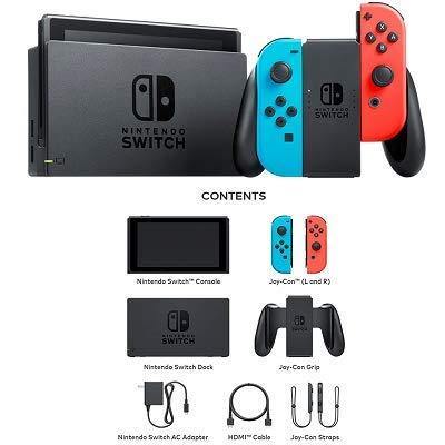 Nintendo Switch Bundle: 32GB Console Red and Blue Joy-Con - JOY2ESpree