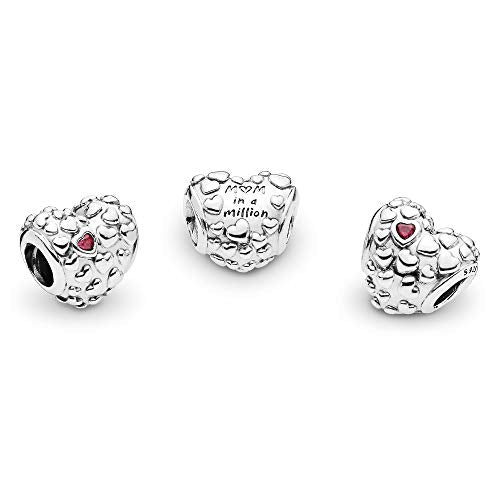 Pandora Jewelry Mom in a Million Heart Cubic Zirconia Charm in Sterling Silver - JOY2ESpree
