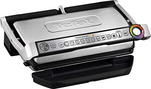 T-fal GC722D53 1800W OptiGrill XL Stainless Steel Large Indoor Electric Grill with Removable and Dishwasher Safe Plates, Silver - JOY2ESpree