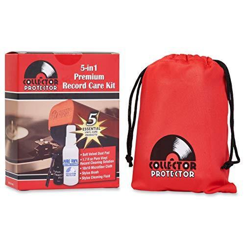 Collector Protector 5-in-1 Vinyl Record Cleaner Kit | Includes Soft Velvet Record Brush - JOY2ESpree