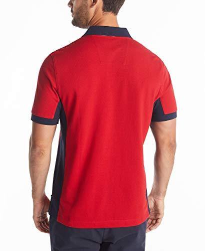 Nautica Men's Short Sleeve Color Block Performance Pique Polo Shirt - JOY2ESpree