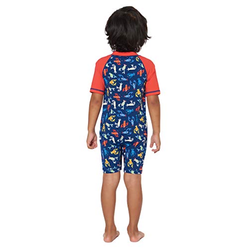 Tommy Bahama Boys' One Piece Rashguard Swimsuit Bathingsuit