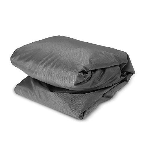 Blusea Waterproof Kayak Cover, 6.8-19.6ft UV Resistant Kayak Canoe Cover - Professional Boat Storage Cover Shield, Blue/Grey [8 Size]