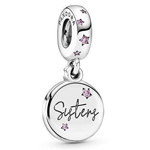 Pandora Jewelry Forever Sisters Dangle Cubic Zirconia Charm in Sterling Silver - JOY2ESpree