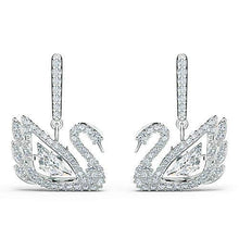 
                        
                          画像をギャラリービューアに読み込む, Swarovski Dancing Swan Pierced Earrings - JOY2ESpree
                        
                      