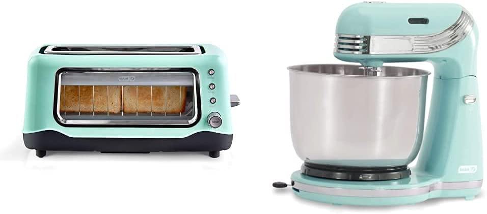 Dash Clear View Toaster: Extra Wide Slot Toaster with Stainless Steel Accents + See Through Window - JOY2ESpree