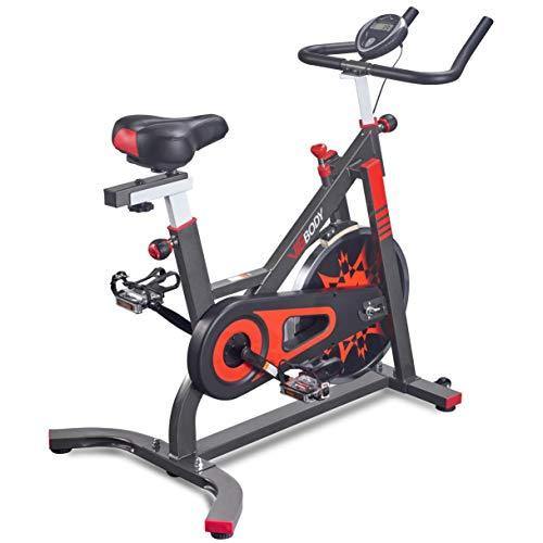 VIGBODY Exercise Bike Indoor Cycling Bicycle Stationary Bikes Cardio Workout Machine Upright Bike Belt Drive Home Gym - JOY2ESpree