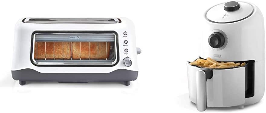 Dash Clear View Toaster: Extra Wide Slot Toaster with Stainless Steel Accents + See Through Window - JOY2ESpree