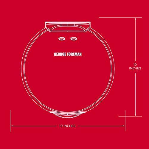 George Foreman Electric Quesadilla Maker, Red, GFQ001 - JOY2ESpree