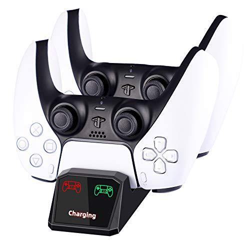 Controller Charger for PS5, Dual USB C Ports PS5 Controller Charging Station Dock for Sony Playstation 5 DualSense Wireless Controller - JOY2ESpree