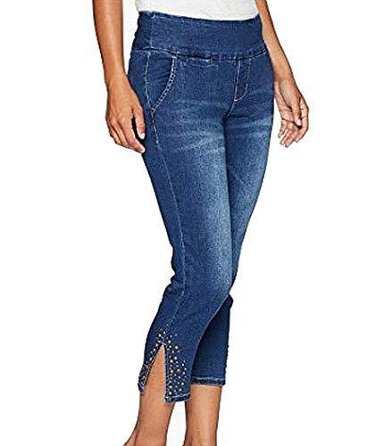 Jag Jeans Women's Naomi Pull on Crop with Studs