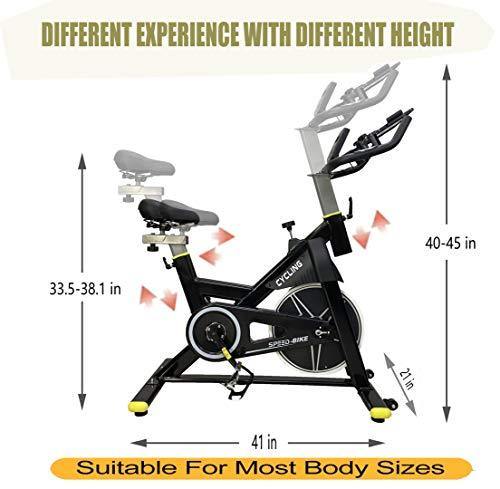 Exercise Bike，Belt Drive Indoor Cycling Bike With Magnetic Resistance Exercise Bike Cycle - JOY2ESpree