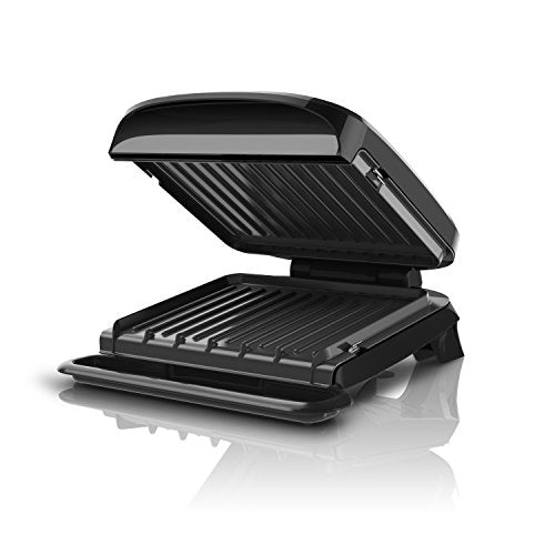 George Foreman 4-Serving Removable Plate Grill and Panini Press, Black, GRP360B - JOY2ESpree