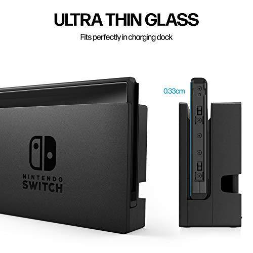 Power Theory Screen Protector for Nintendo Switch [2-Pack] with Easy Install Kit [Premium Tempered Glass for Switch Console] - JOY2ESpree