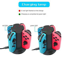 
                        
                          Load image into Gallery viewer, Powtree 4 in 1 Joy Con Charging Dock for Nintendo Switch JoyCon Controller Charging Station Mount Stand Switch Game Accessories - JOY2ESpree
                        
                      