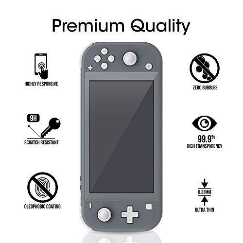 amFilm Tempered Glass Screen Protector for Nintendo Switch Lite 2019 (3-Pack) - JOY2ESpree
