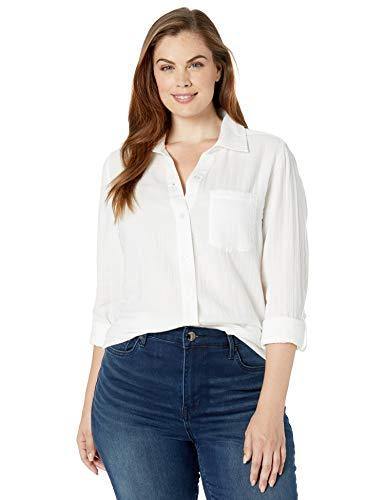 Jag Jeans Women's Plus Size Adley Long Sleeve Button Up Shirt