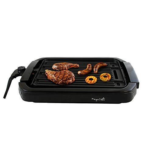 Megachef Dual Surface Reversible Indoor Grill and Griddle, black (MCG-107) - JOY2ESpree