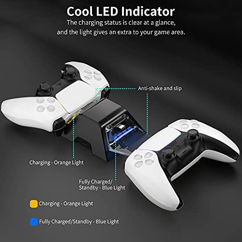 PS5 Controller Charger, ONFINIO LED Dual USB Charging Dock Stand - JOY2ESpree