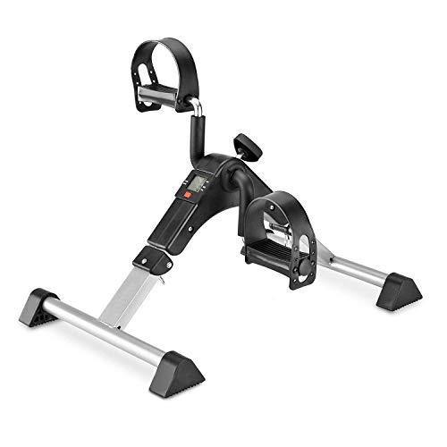 iHomey Folding Pedal Exerciser Portable Under Desk Bike for Leg and Arm Physical Therapy Mini Cylcing Bike with LCD Display - JOY2ESpree