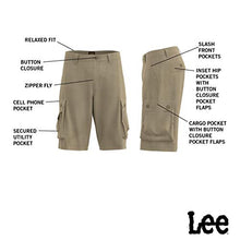 
                        
                          Load image into Gallery viewer, LEE Men's Dungarees New Belted Wyoming Cargo Short
                        
                      