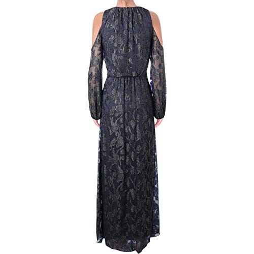Ralph Lauren Womens Burnout Cold Shoulder Gown Dress