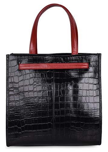 Antonio Valeria Emma Croco Print Leather Tote Bag For Women - JOY2ESpree