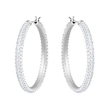 
                        
                          画像をギャラリービューアに読み込む, SWAROVSKI Women's Stone Hoop Pierced Earrings - JOY2ESpree
                        
                      