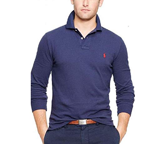 POLO RALPH LAUREN Men's Long Sleeve Mesh Polo Shirt