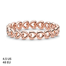 
                        
                          Load image into Gallery viewer, Pandora Jewelry Band of Hearts Pandora Rose Ring - JOY2ESpree
                        
                      