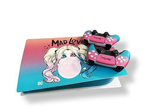 PS5 Console and Controller Skin Vinyl Sticker Decal Cover for PlayStation 5 Console and Controllers, Disk Edition -Mad Love - JOY2ESpree