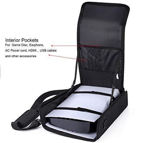 ASNOMY Carrying Case for PS5, Console Case Compatible with Playstation 5 and PS5 Digital Edition for PS5 Games, and Gaming Accessories - JOY2ESpree