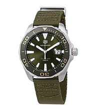
                        
                          將圖片載入圖庫檢視器 TAG Heuer Aquaracer 43mm Men's Watch w/Khaki Textile Strap WAY101E.FC8222
                        
                      
