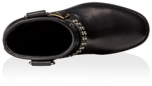 SAINT LAURENT Women's Motorcycle Studded Strap Boot