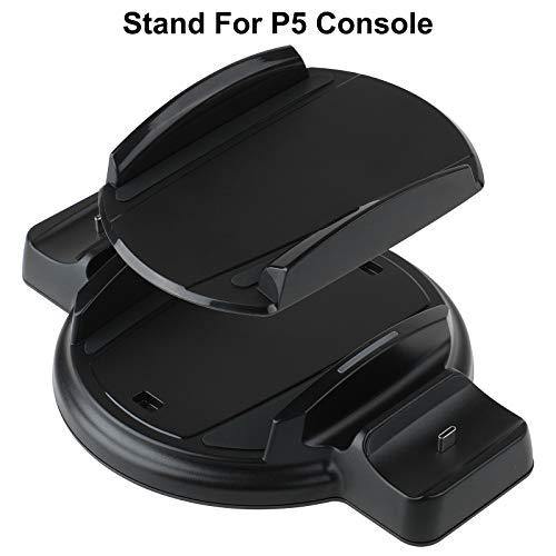 Vertical Stand for PS5 Console and PlayStation 5 Digital Edition, Charger for PS5 Dualsense Wireless Controller，PS5 Base - JOY2ESpree