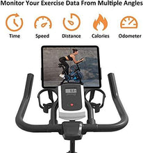 
                        
                          將圖片載入圖庫檢視器 De.Pommeyeux Exercise Bike, Indoor Cycling Bike Stationary, Workout Bike for Home Cardio Gym with Tablet Mount, Pulse Sensor and LCD Monitor - JOY2ESpree
                        
                      