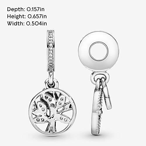 Pandora Jewelry Sparkling Family Tree Dangle Cubic Zirconia Charm in Sterling Silver and 14K Yellow Gold - JOY2ESpree