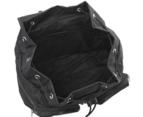 Gucci Unisex Two Front Pockets Black GG Nylon Medium Backpack 510343 1000
