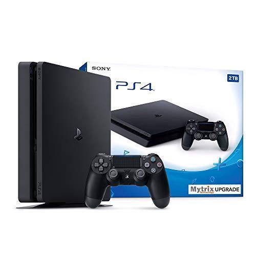 Mytrix Playstation 4 Slim 2TB Console with DualShock 4 Wireless Controller and HDMI Bundle, Playstation Enhanced - JOY2ESpree