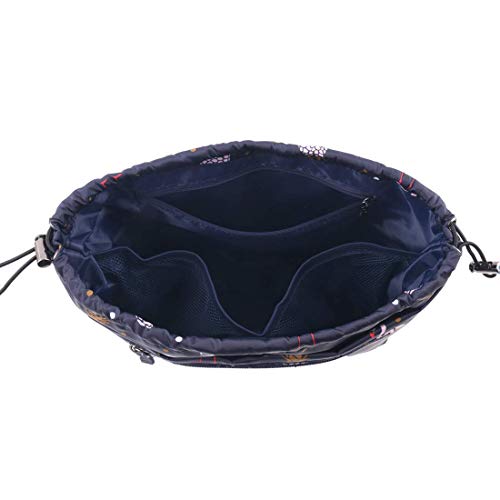 Purse Organizer Insert, Handbag Organizer Bag in Bag Fit LV Speedy, Neverfull, Longchamp, Tote (Flamingo-Navy)