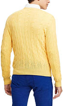 
                        
                          Muat gambar ke penampil Galeri, Polo Ralph Lauren Men's Pony Cable Knit Crewneck Sweater (LuxuryYellow - XL)
                        
                      