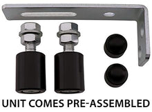 
                        
                          गैलरी व्यूवर में इमेज लोड करें, Gate Guide Adjustable - Smooth Black Nylon Double Roller &amp; Durable Zinc Plated 90° L Wall Mounting Bracket
                        
                      