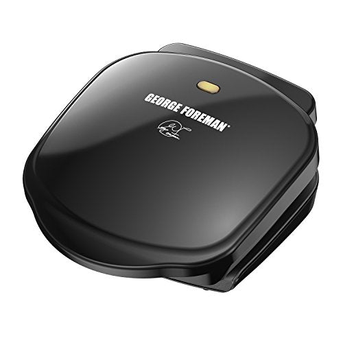 George Foreman 2-Serving Classic Plate Electric Indoor Grill and Panini Press, Black, GR10B - JOY2ESpree